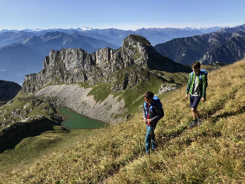 ... und oben so aussichtsreich wandern im Rofangebirge