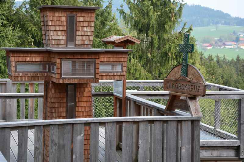 Wir treffen auf das Jakobskreuz - das eigentlich im Pillerseetal in Tirol steht