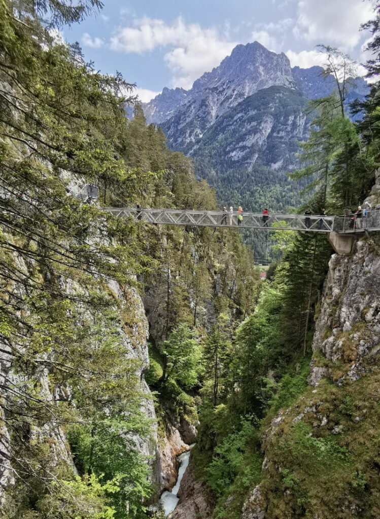 Österreich Sehenswürdigkeiten in der Natur: Die Leutaschklamm