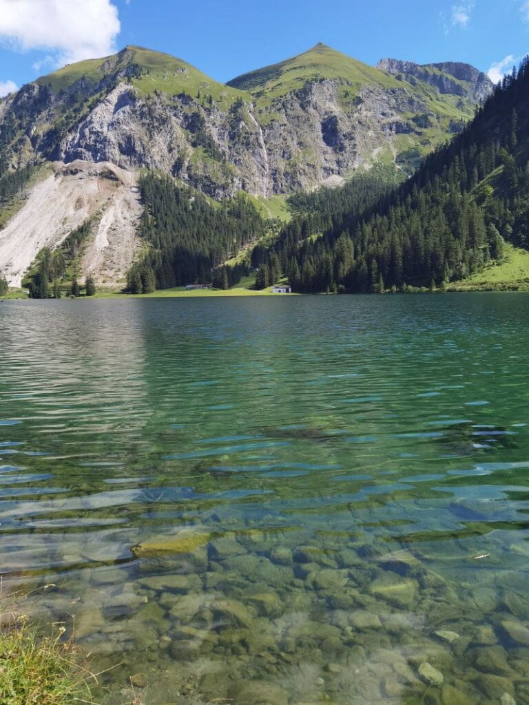 Österreich Sehenswürdigkeiten in der Natur: Der Vilsalpsee im Tannheimer Tal