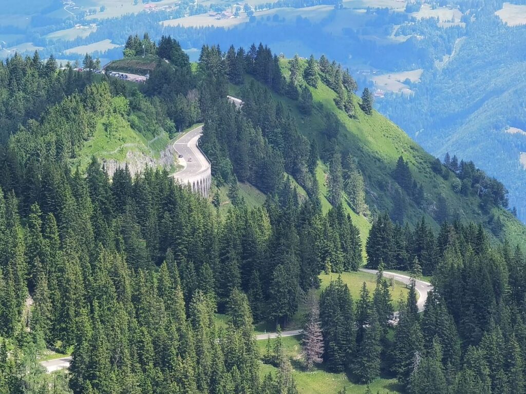 Die Rossfeld Panoramastrasse in Bayern