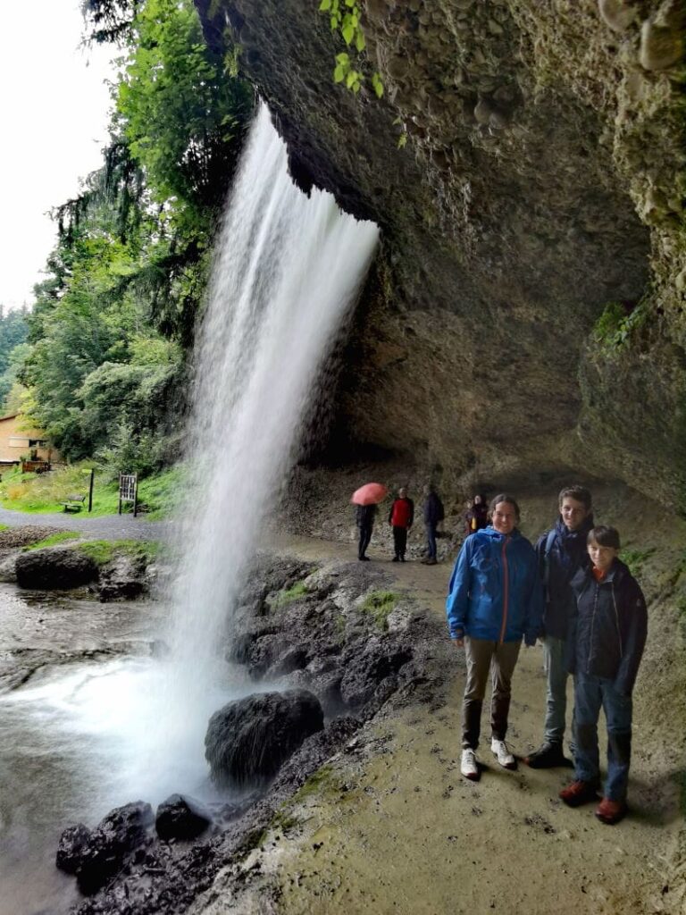Natursehenswürdigkeiten Deutschland - die Scheidegger Wasserfälle im Allgäu