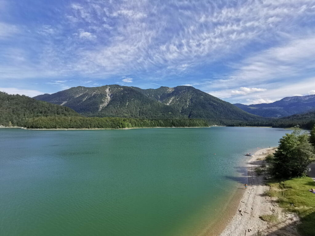 Natursehenswürdigkeiten Deutschland - der Sylvensteinsee in Bayern