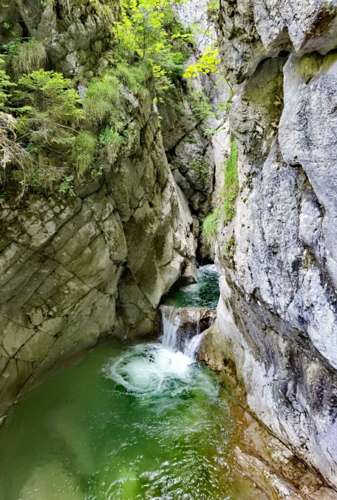 Natursehenswürdigkeiten Deutschland - die Tatzelwurm Wasserfälle zwischen Oberaudorf & Sudelfeld
