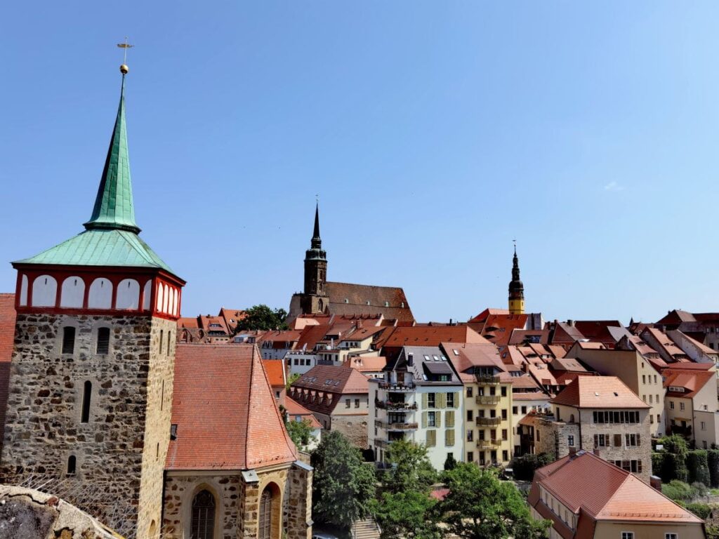 Schönste Städte Deutschland Geheimtipp - die Altstadt von Bautzen mit den vielen Türmen