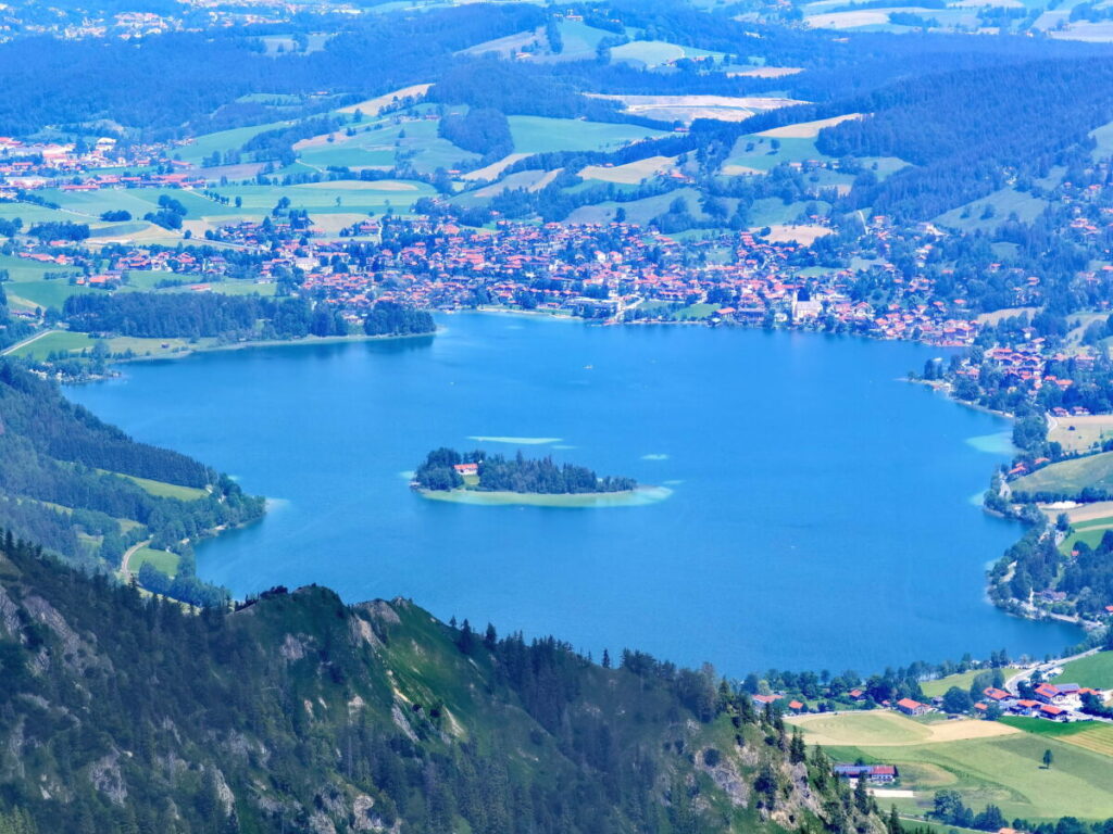 Besondere Bayrischzell Sehenswürdigkeiten: Der Schliersee mit seiner Insel