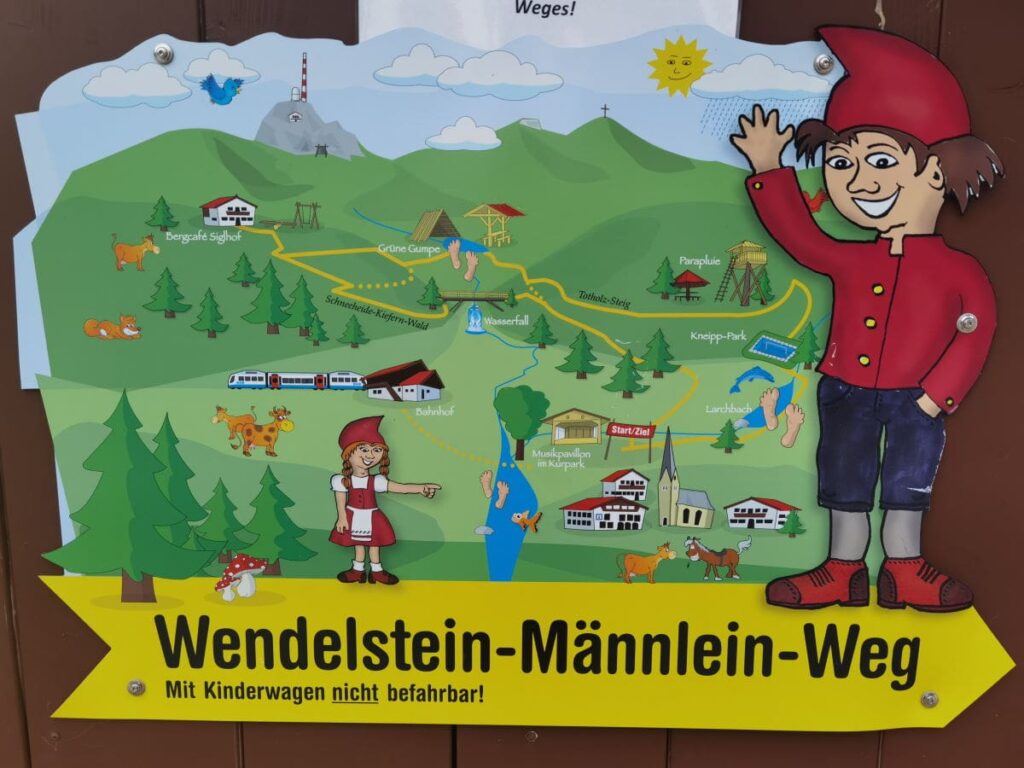 Bayrischzell Sehenswürdigkeiten mit Kindern: Der Wendelstein Männlein Weg