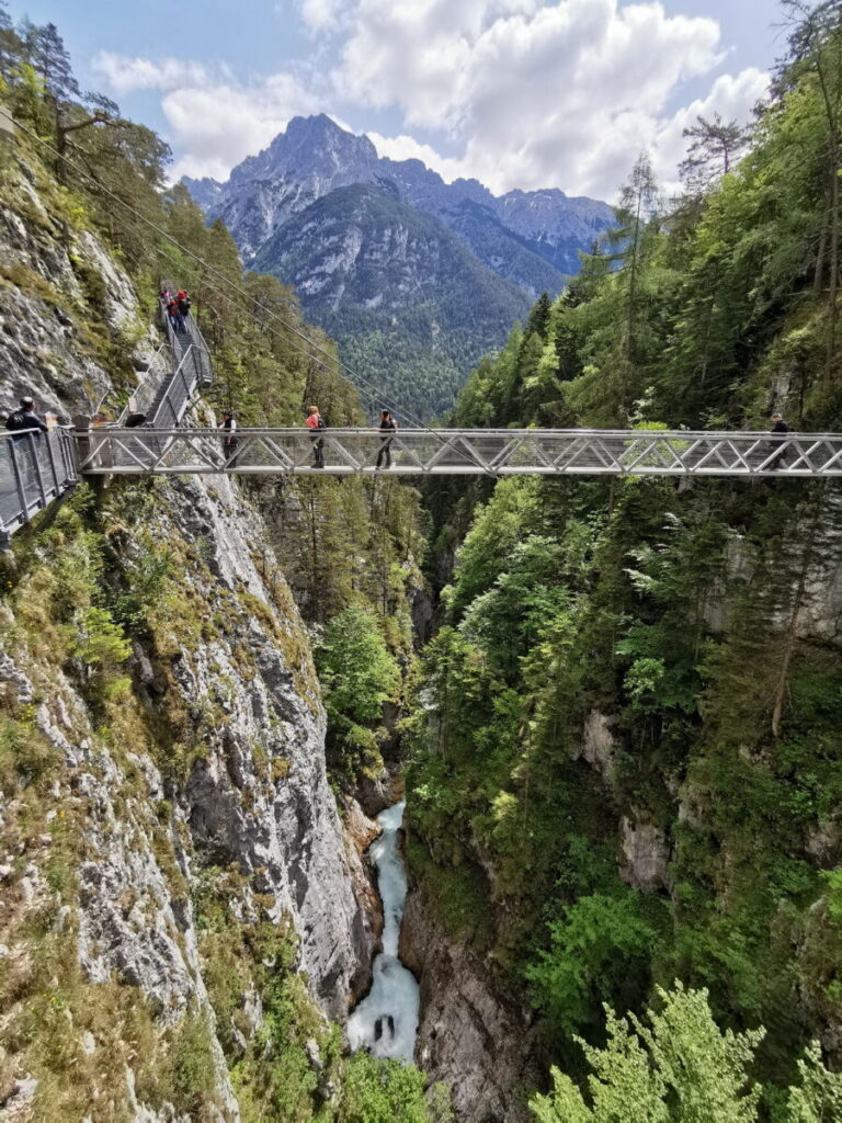 Sehenswürdigkeiten in der Umgebung von Garmisch-Partenkirchen: Die Leutaschklamm