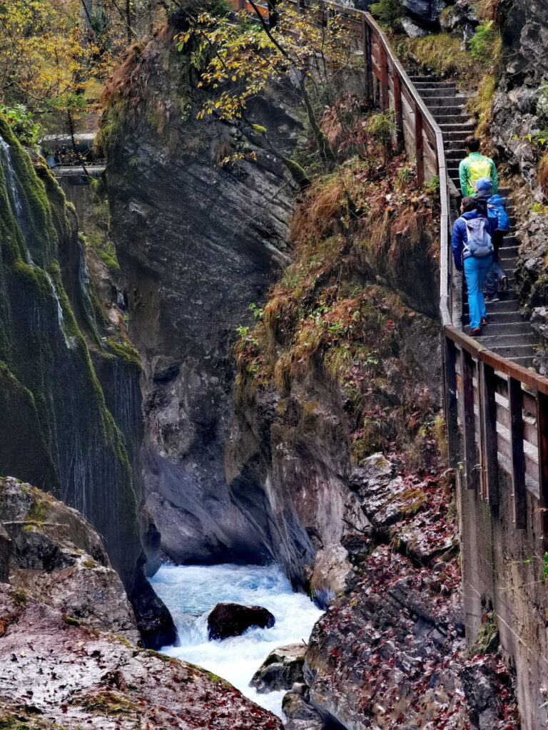 Besondere Bayern Sehenswürdigkeiten - die Wimbachklamm in Ramsau bei Berchtesgaden