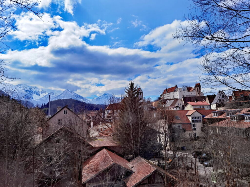 Füssen Sehenswürdigkeiten - vom Franziskanerkloster aus gesehen