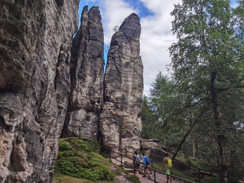 Sächsische Schweiz Sehenswürdigkeiten - die Tyssaer Wände