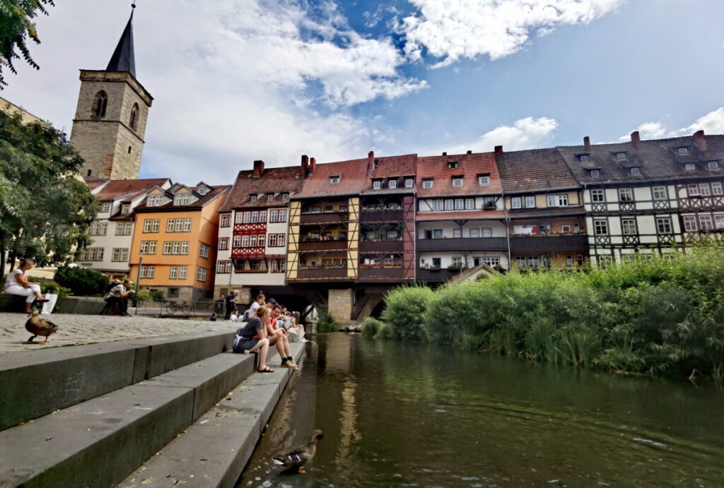 Erfurt Sehenswürdigkeiten, die du nirgendwo sonst in Deutschland findest: Die bewohnte Krämerbrücke