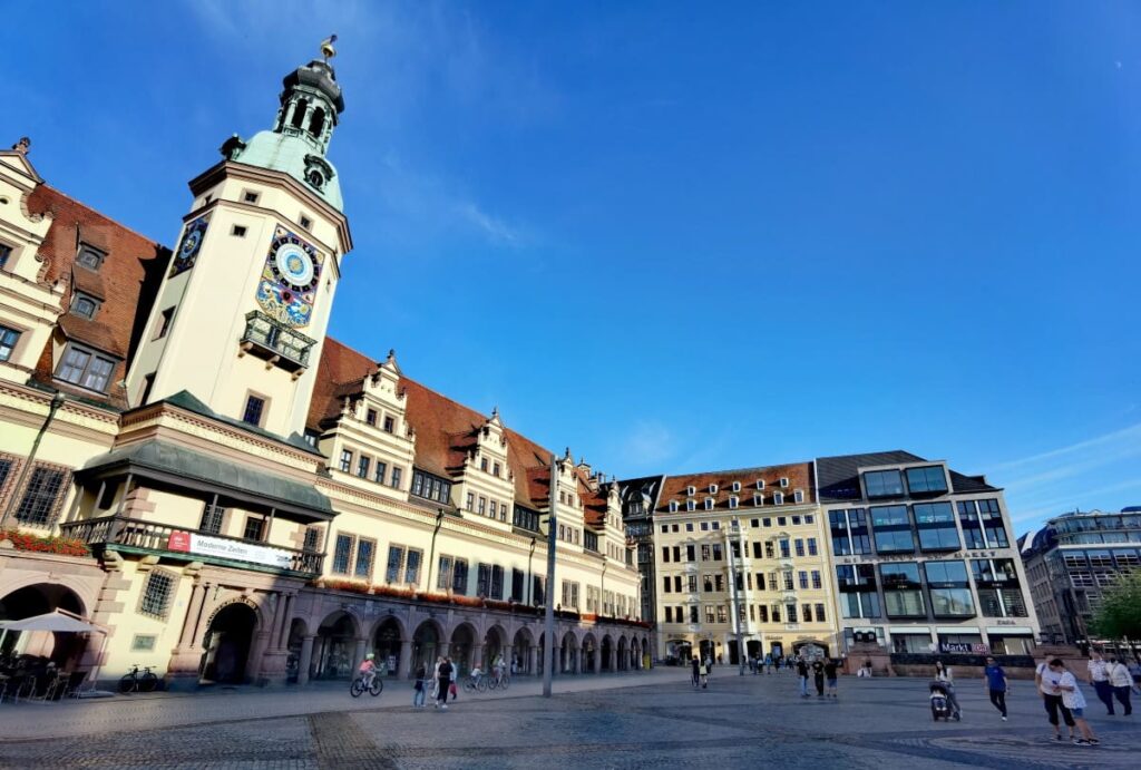 Feudale Leipzig Sehenswürdigkeiten - das Alte Rathaus ist einer der Prachtbauten der Stadt