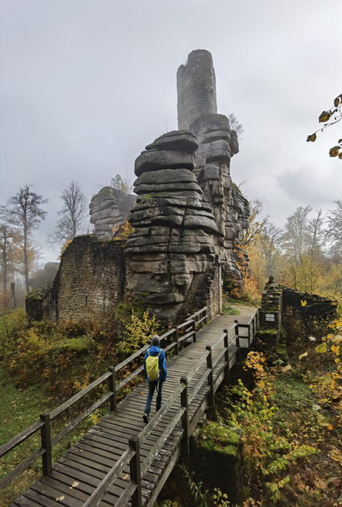 Fichtelgebirge Sehenswürdigkeiten im Steinwald: Die Burgruine Weißenstein