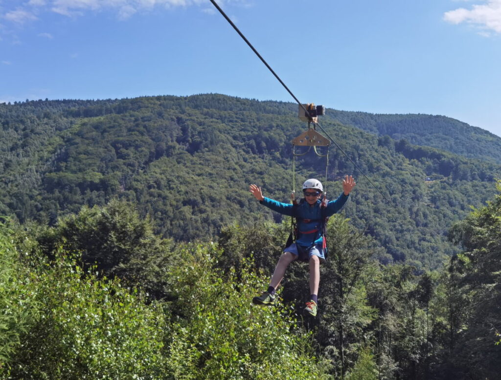 Sehenswürdigkeiten Tschechien - die Zipline im böhmischen Erzgebirge